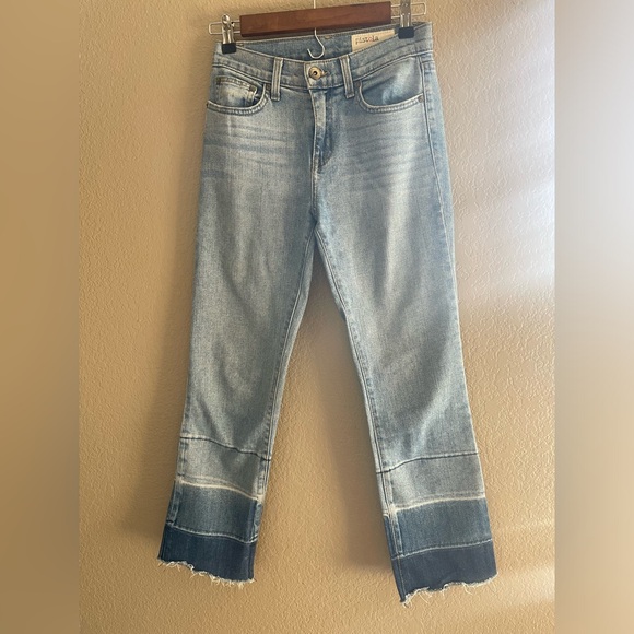 Pistola Stayin Alive ombré hem crop jeans, size 25 - Picture 1 of 8